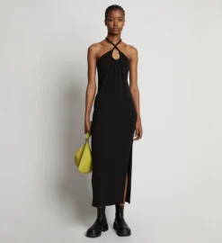 Proenza Schouler White Label | Halter Knit Jersey Dress - Black -Clothing Shop 18897043 43235487 1320