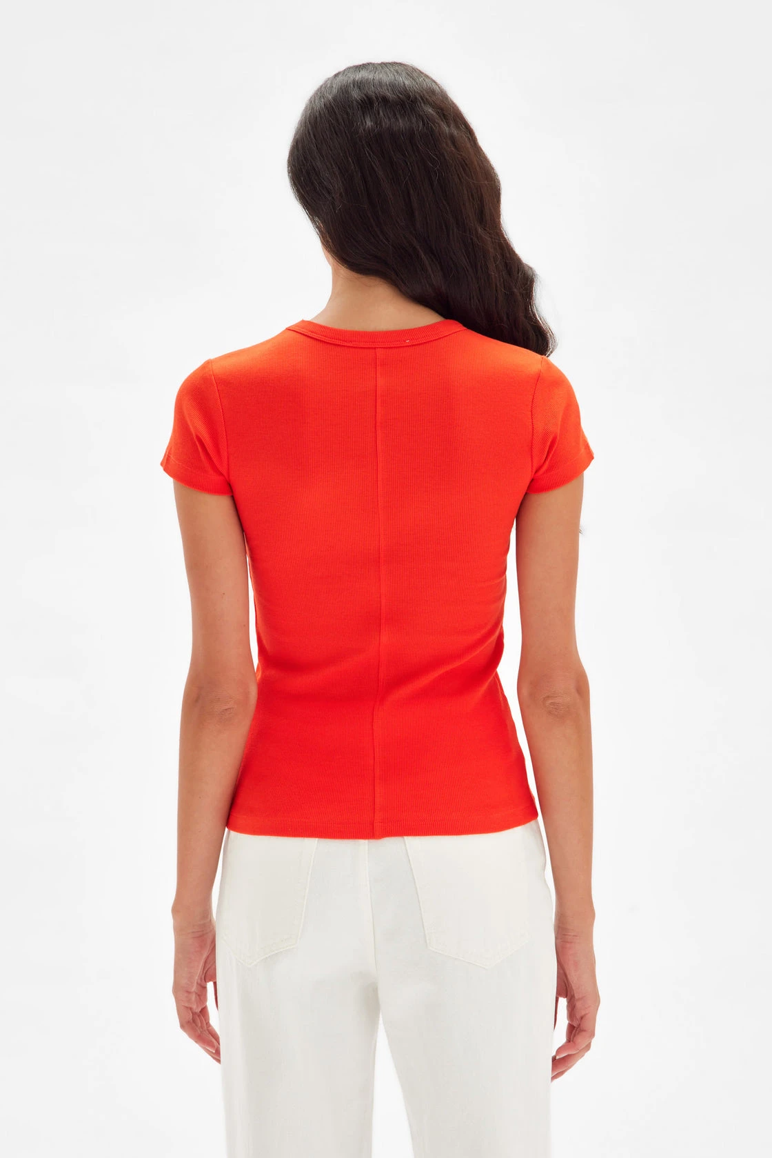 Assembly Label | Renn Organic Rib Tee - Flame 3 Assembly Label | Renn Organic Rib Tee - Flame - Image 3