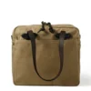 Filson Tote Bag With Zipper Tan