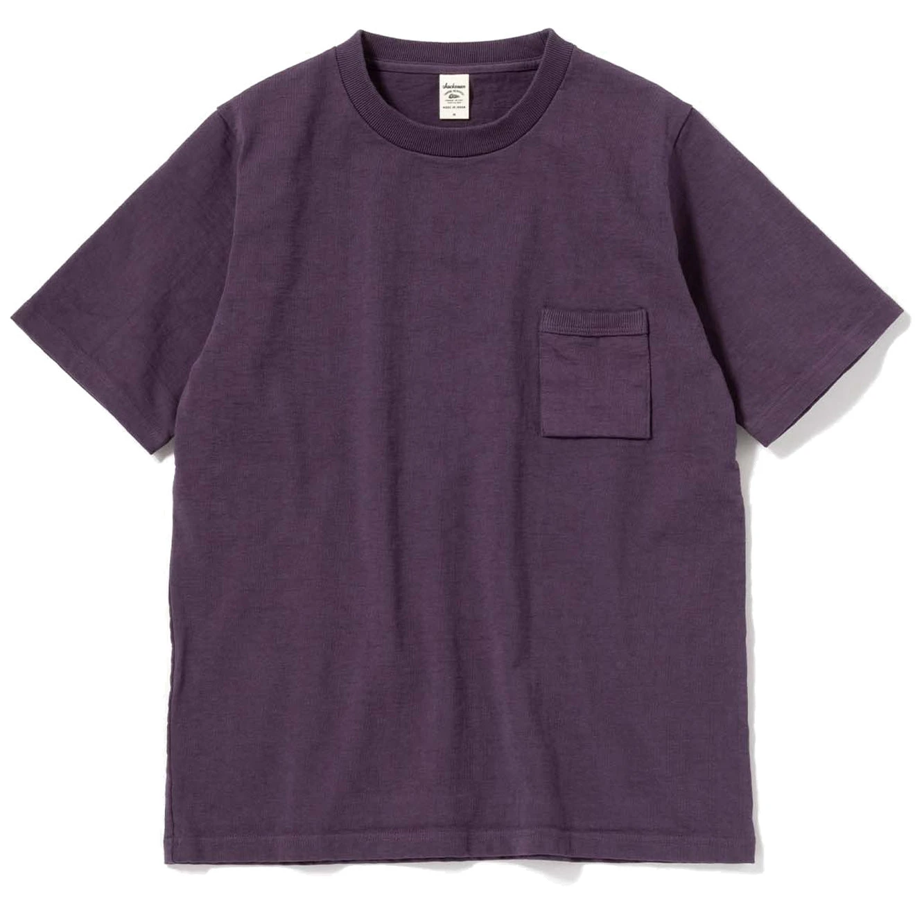 Jackman Dotsume Pocket Tee Grape 1 Jackman Dotsume Pocket Tee Grape