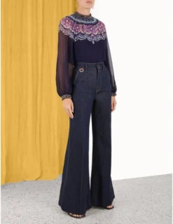 Zimmermann | Celestial Gemini Daisy Blouse - Gemini Daisy -Clothing Shop 3.4648tcel.gmd .gemini daisy side 1