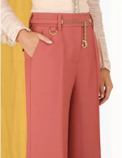 Zimmermann | Kaleidoscope Wide Leg Pant - Lipstick -Clothing Shop 5.4780pkal.lip .lipstick detail