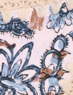 Zimmermann | Vitali Crochet Edge Bikini - Cornflower Floral -Clothing Shop 6.1955wvit.cff .cornflower floral