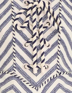 Zimmermann | High Tide Laced Midi Dress - Navy/Cream -Clothing Shop 6.5474dhig.nvcms .navy cream stripe