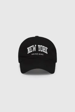 Anine Bing | Jeremy Baseball Cap University New York - Black -Clothing Shop AB JEREMY BASEBALL CAP NEW YORK BLACKS 12 9083 000A 1 1700x 5e59712b a306 440c 86f2 e7da8f214c4b