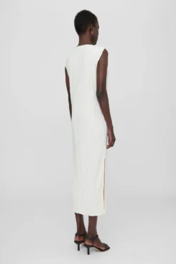 Anine Bing | Melanie Dress - Ivory -Clothing Shop AB MELANIE DRESS IVORYA 02 1192 100 0126 1700x 5a487382 1a9b 4966 877a a2b090724b9d