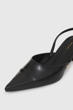 Anine Bing | Willa Slingback Heels - Black -Clothing Shop AB WILLA SLINGBACK HEELS BLACKA 14 1090 000 5 1700x b515189a 71b8 4398 b4aa d6561da2c9a9