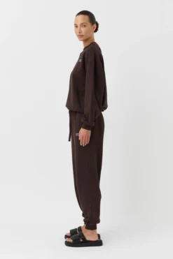Camilla And Marc | Noah Track Pant - Mocha -Clothing Shop C M Camilla and Marc Noah cotton tracksuit Track Pant Mocha Brown 2 640x960 2x 48382b6c aabe 493c b06b 235a994599ca