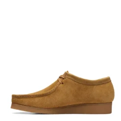 Clarks Originals Wallabee Shoes Oak Hairy Suede -Clothing Shop Clarks Originals Wallabee Shoes Oak Hairy Suede 005