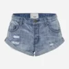 One Teaspoon | Bandit Low Waist Denim Short - Fresh Blue