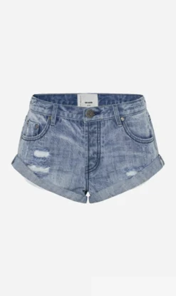 One Teaspoon | Bandit Low Waist Denim Short - Fresh Blue