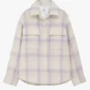 Anine Bing | Phoebe Jacket - Lavender And Cream Check