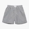 Anine Bing | Liam Boxer Short - Grey And White Stripe