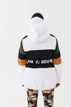P.E NATION P. E Nation | Chicane Snow Jacket - Optic White -Clothing Shop PENATION EDIT SNOW MAY22 SNOW22 S10 076
