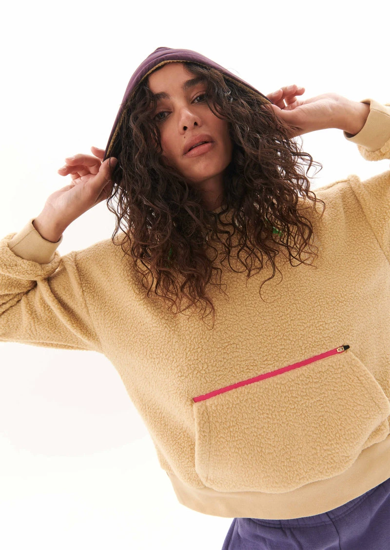 P.E Nation | Maximise Hoodie - Beige 3 P.E Nation | Maximise Hoodie - Beige - Image 3