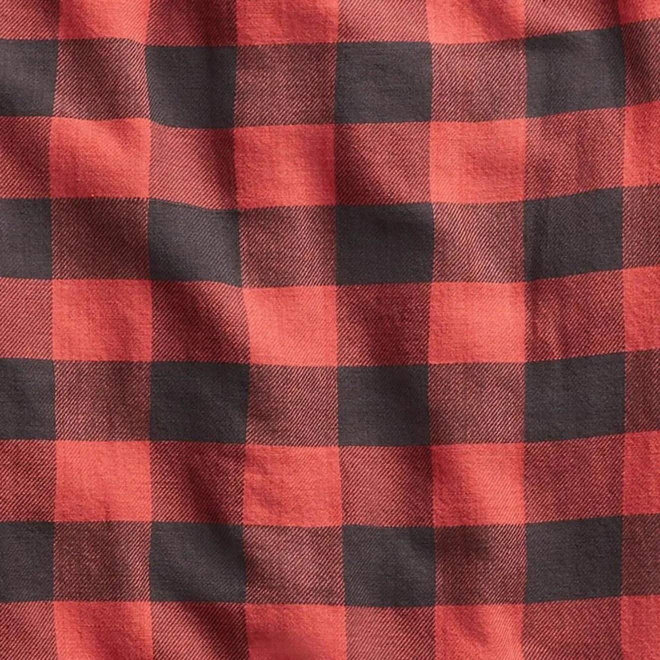 RRL By Ralph Lauren Farrell Workshirt Twill Plaid L/S Red / Black 4 RRL By Ralph Lauren Farrell Workshirt Twill Plaid L/S Red / Black - Image 4