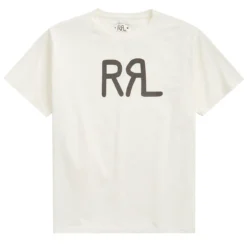 RRL By Ralph Lauren Logo Jersey T-Shirt Paper White