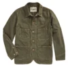 RRL By Ralph Lauren Linen-Cotton Herringbone Jacket Forest Green