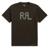 RRL By Ralph Lauren Logo Jersey T-Shirt Faded Black Canvas