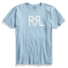RRL By Ralph Lauren Logo Jersey T-Shirt Heather Blue