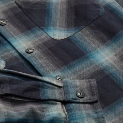 RRL By Ralph Lauren Plaid Jaspe Twill Camp Workshirt Black/Blue 9 RRL By Ralph Lauren Plaid Jaspe Twill Camp Workshirt Black/Blue -Clothing Shop RRLbyRalphLaurenPlaidJaspeTwillCampWorkshirtBlackBlue30064 3