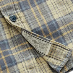 RRL By Ralph Lauren Plaid Twill Workshirt Faded Blue/Yellow -Clothing Shop RRLbyRalphLaurenPlaidTwillWorkshirtFadedBlueYellow 3