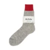 RoToTo Double Face Socks Red / Light Grey