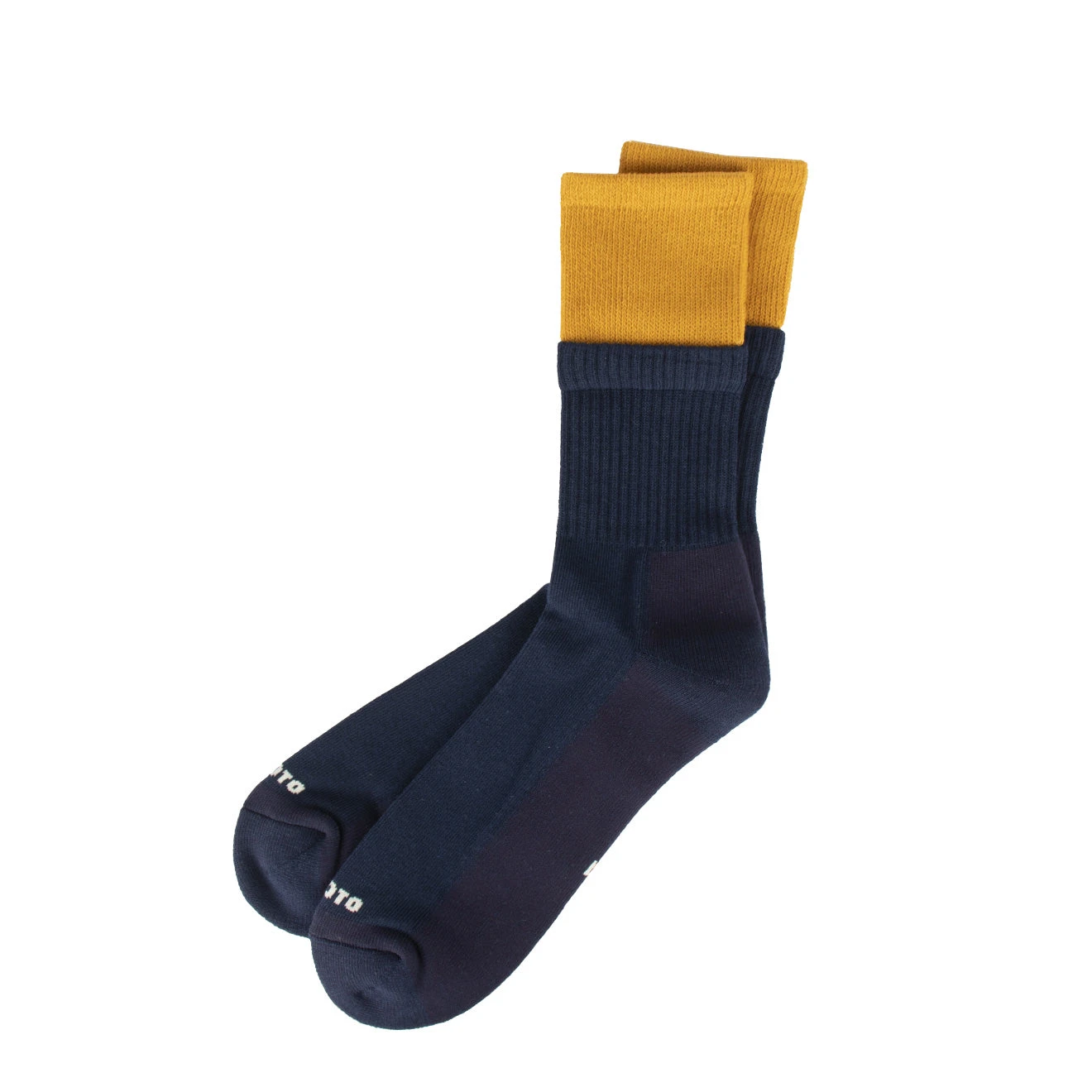 Rototo Organic Cotton Double Dark Yellow / Navy 1 Rototo Organic Cotton Double Dark Yellow / Navy