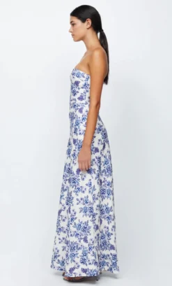 Bec + Bridge | Audette Strapless Maxi - Porcelain Floral -Clothing Shop Screenshot2023 02 04at7.00.00AM