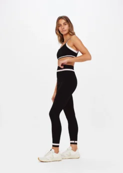The Upside | Seamless Midi Pant - Black -Clothing Shop USW222106 BLACK 03 92432.1677468331