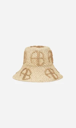 Anine Bing | Cabana Bucket Hat - Natural Straw