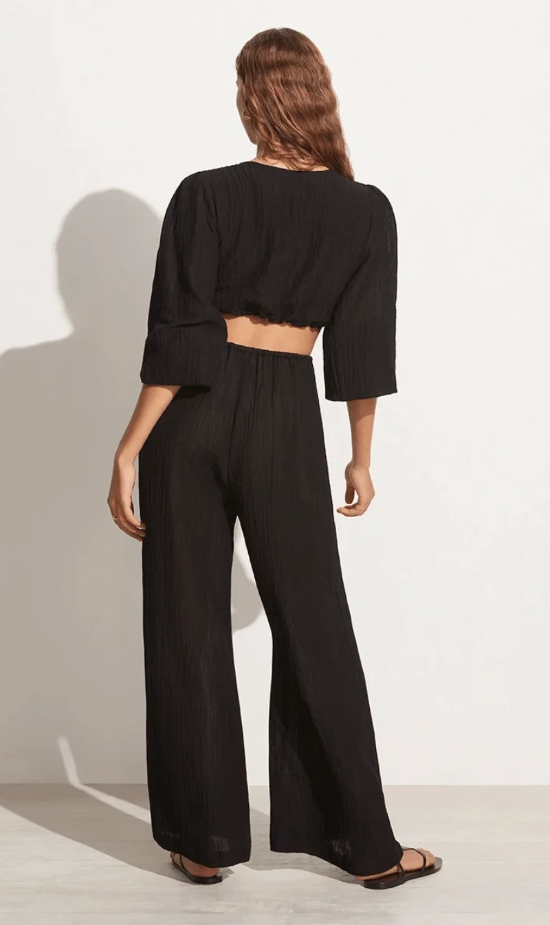 Faithfull The Brand | Rupina Pants - Black 3 Faithfull The Brand | Rupina Pants - Black - Image 3