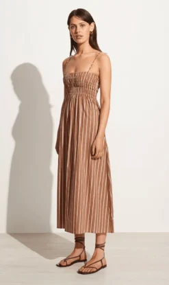 Faithfull The Brand | Marieka Midi Dress - Adia Stripe -Clothing Shop Untitleddesign 2023 02 22T090418.931