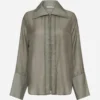 St Agni | Sheer Shirt - Castor Grey