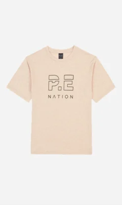P.E NATION PE Nation | Heads Up Tee - Warm Grey Marle