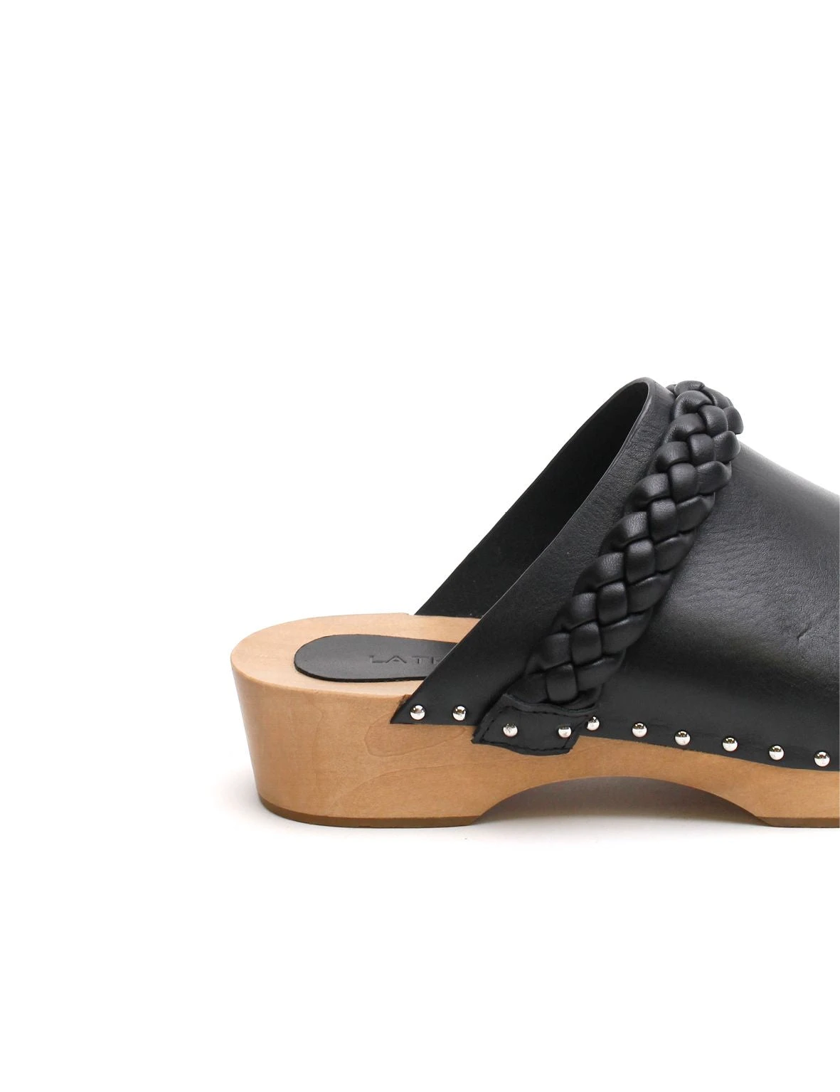 La Tribe | Anika Wooden Clog - Black 7 La Tribe | Anika Wooden Clog - Black - Image 7