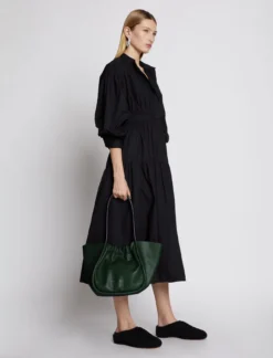 Proenza Schouler | Large Ruched Tote - Dark Green -Clothing Shop proenza schouler large ruched tote 16290398 33322281 1320