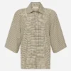 St Agni | Short Sleeve Cotton Shirt - Bijou Check