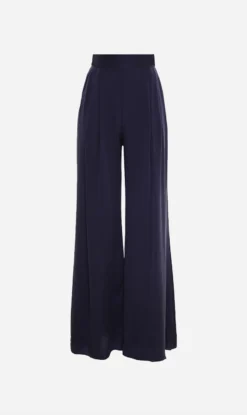 Zimmermann | Silk Wide Leg Pant - Navy