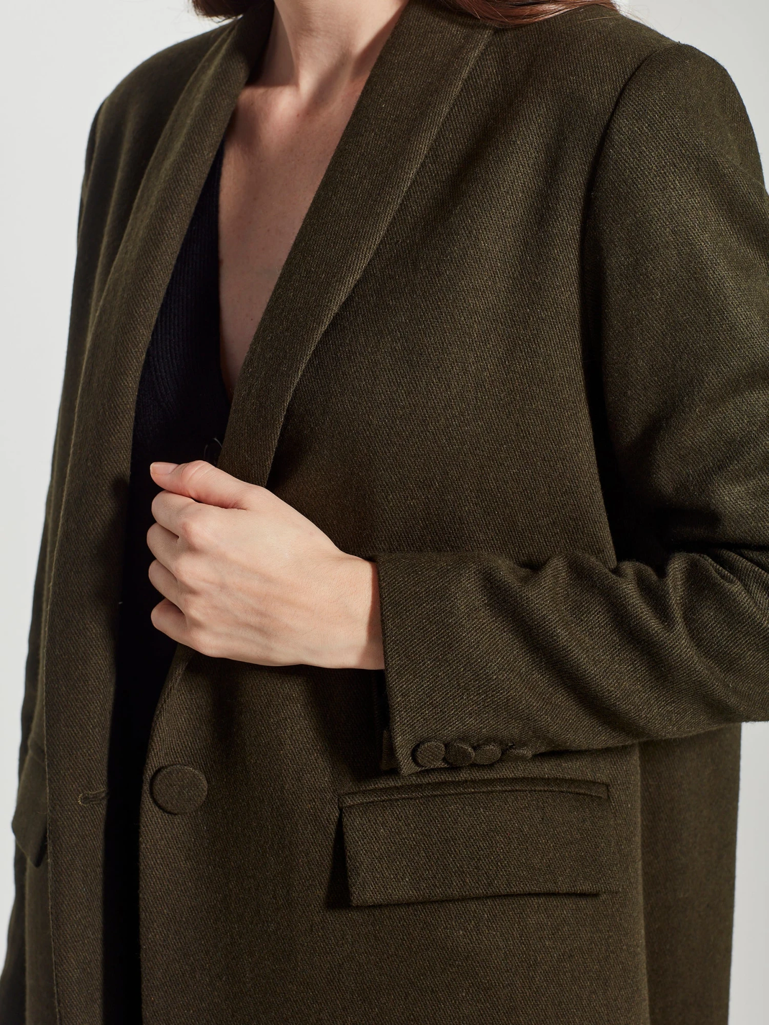 Juliette Hogan | Morgan Coat - Khaki 4 Juliette Hogan | Morgan Coat - Khaki - Image 4