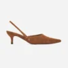 Anine Bing | Willa Slingback Heels - Toffee Suede